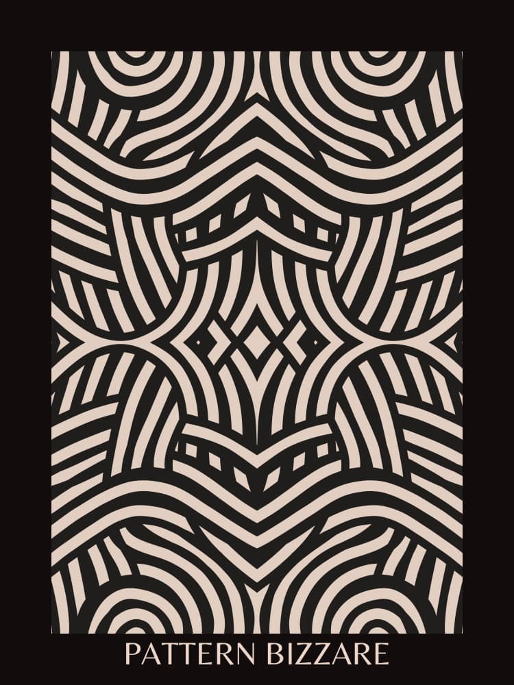 Art Deco Geometric Lines by Little Dean — canvas wall art