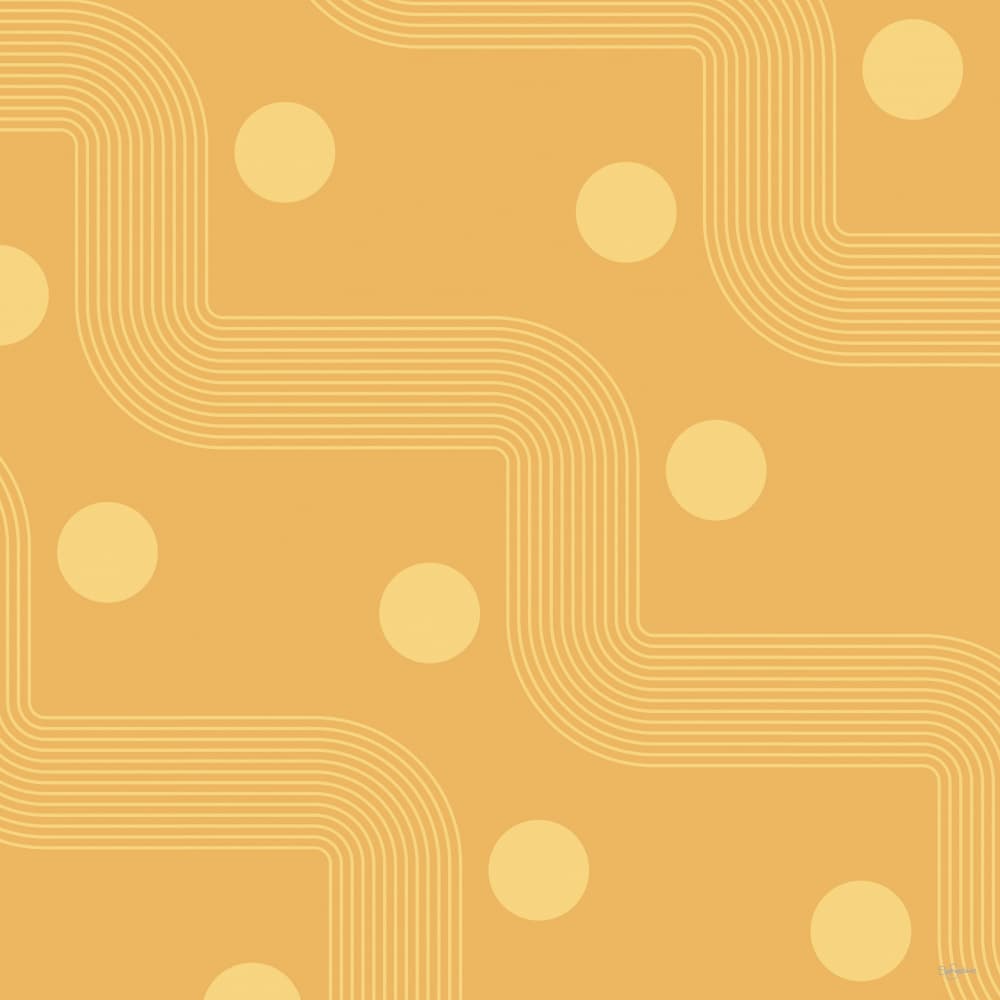 Flowing Orange Curves by Sue Skellern — canvas wall art