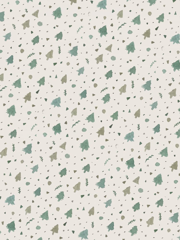 Whimsical Forest Pattern by Elizabeth C — canvas wall art