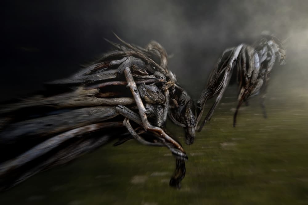 Mysterious Wood Creature by Milan Malovrh — canvas wall art