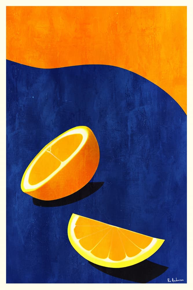 Fresh Orange Slices by Bo Anderson — canvas wall art