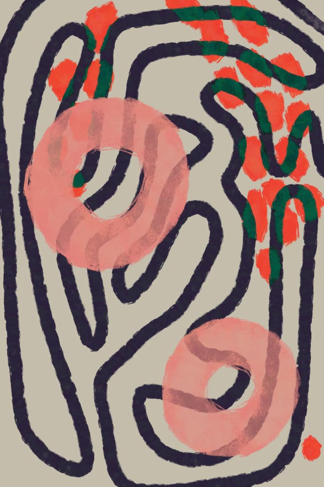 Wildcontours by Treechild — canvas wall art