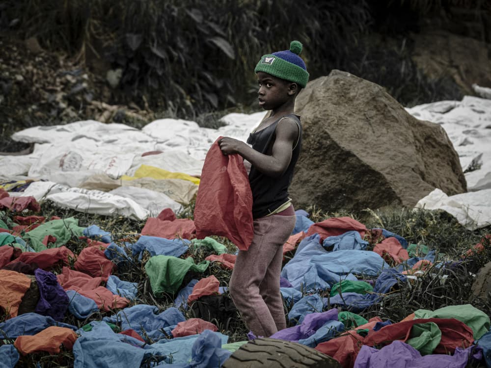 Youth Amidst Plastic by Elena Molina — canvas wall art