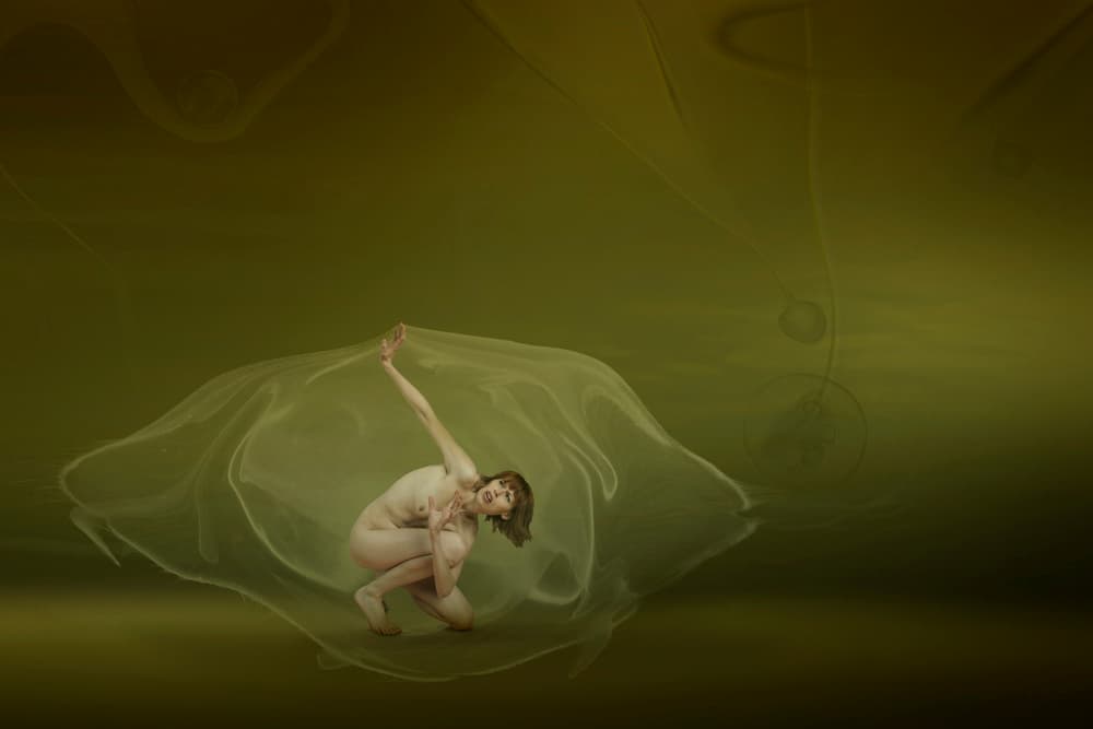 Nude Figure Ethereal by Christine von Diepenbroek — canvas wall art