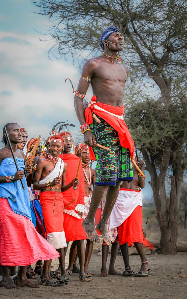 African Jumping Dance by Jeffrey C. Sink — canvas wall art