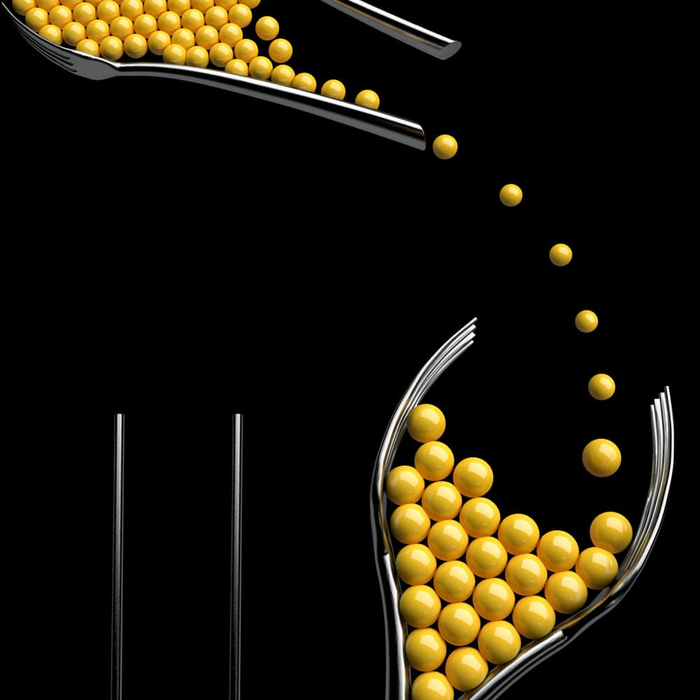 Golden Spheres Pour by Antonyus Bunjamin (Abe) — canvas wall art