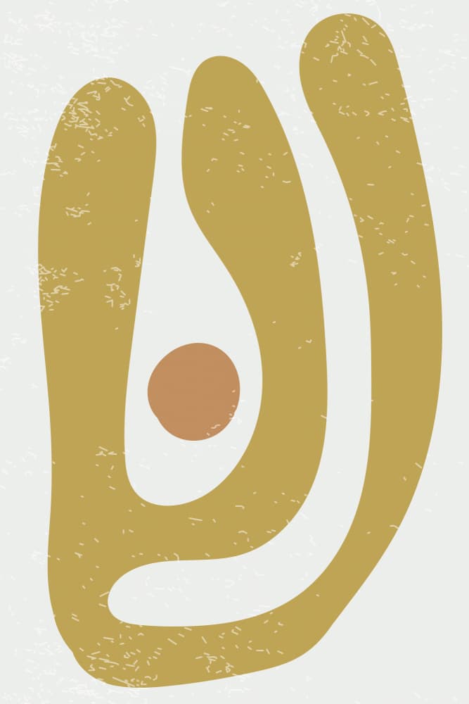 Organic Abstract Shapes by jay stanley — canvas wall art