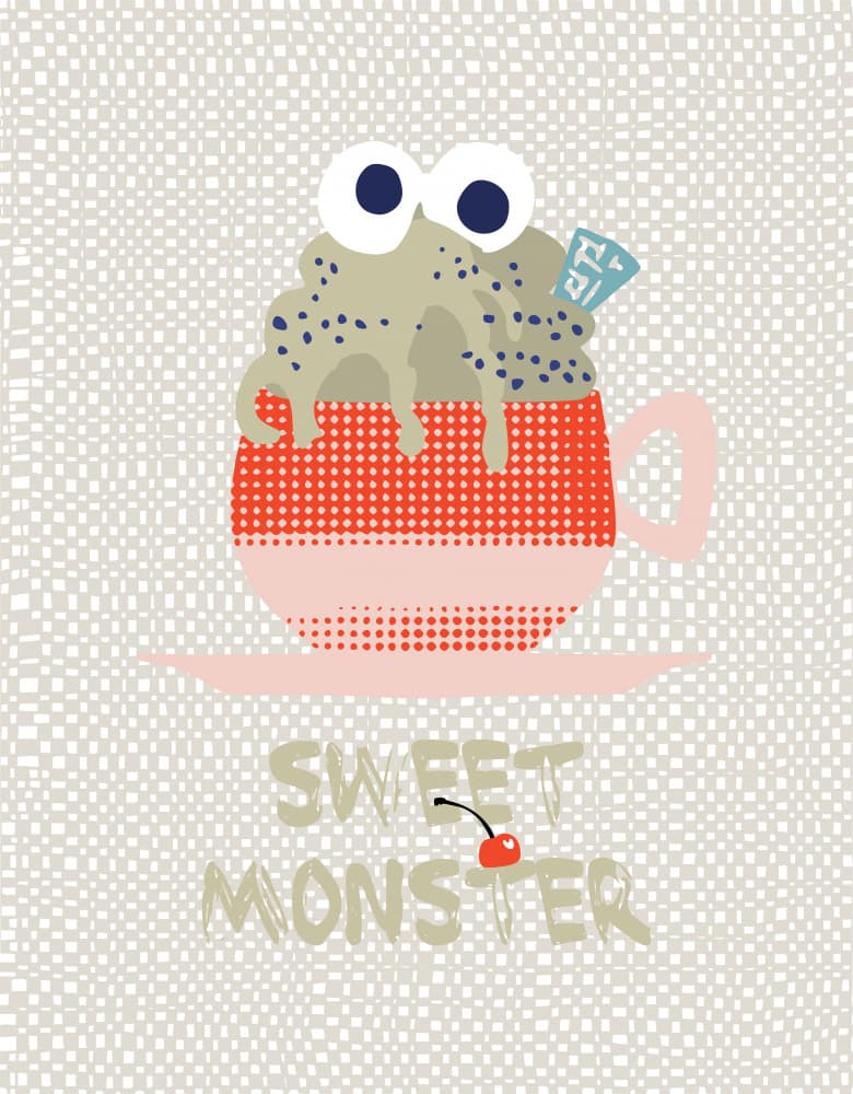Sweet Monster Mug by Annick — canvas wall art