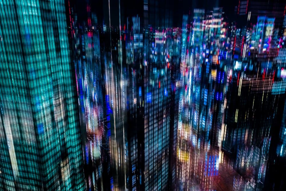 Electric City Glow by Sasaki Makoto — canvas wall art