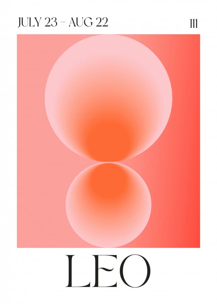 Leo Gradient Spheres by Valeria Castillo — canvas wall art