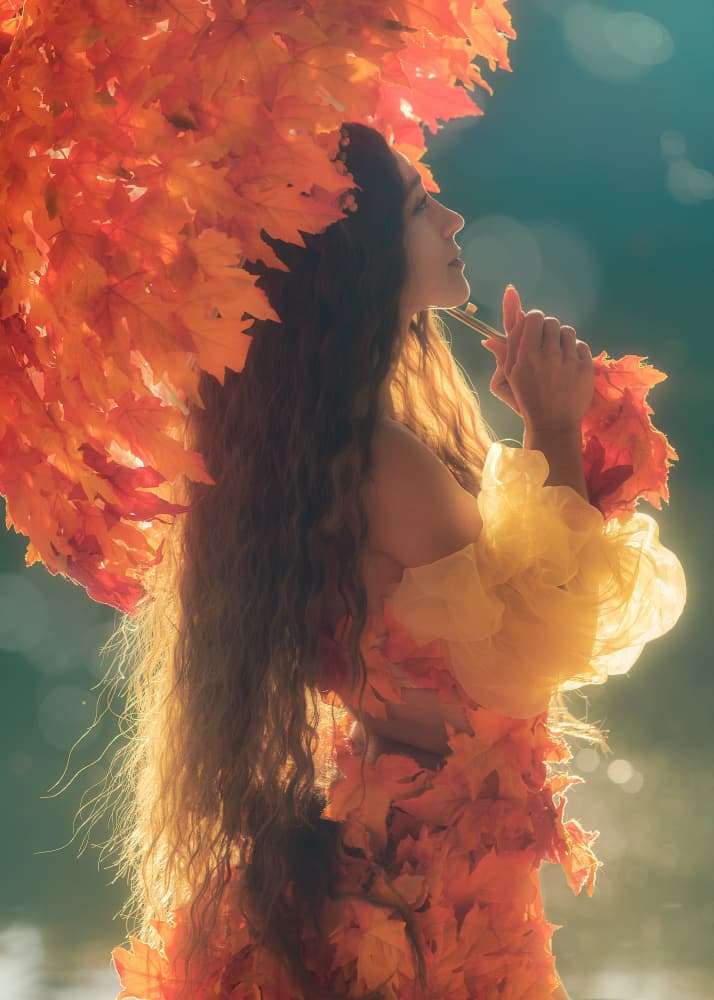 Golden Fall Dream by Paolo Lazzarotti — canvas wall art