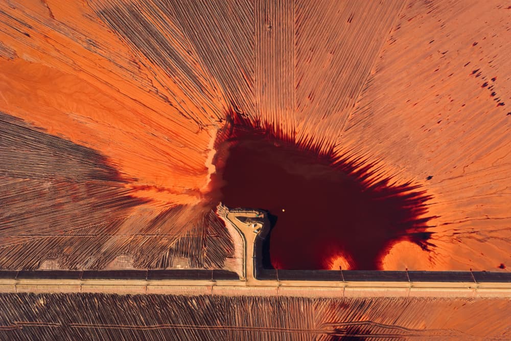 Red Earth Patterns by Shenshen Dou — canvas wall art