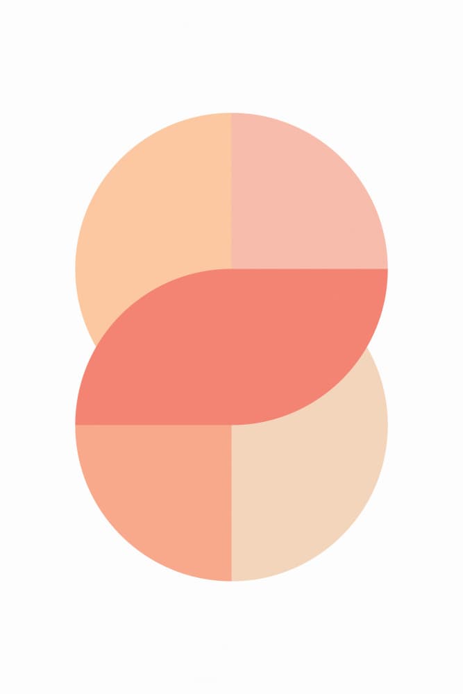 Soft Geometric Harmony by Pictufy Studio — canvas wall art