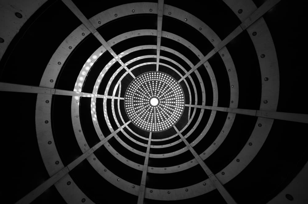 Concentric Architectural Design by Michael Echteld — canvas wall art
