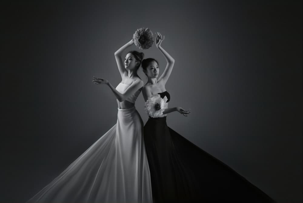 Elegant Duo Dance by Catherine Wang — canvas wall art