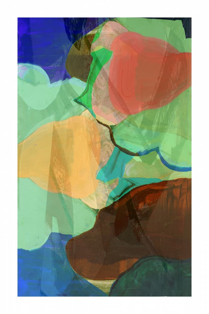 Vibrant Fluid Layers by cartissi — canvas wall art