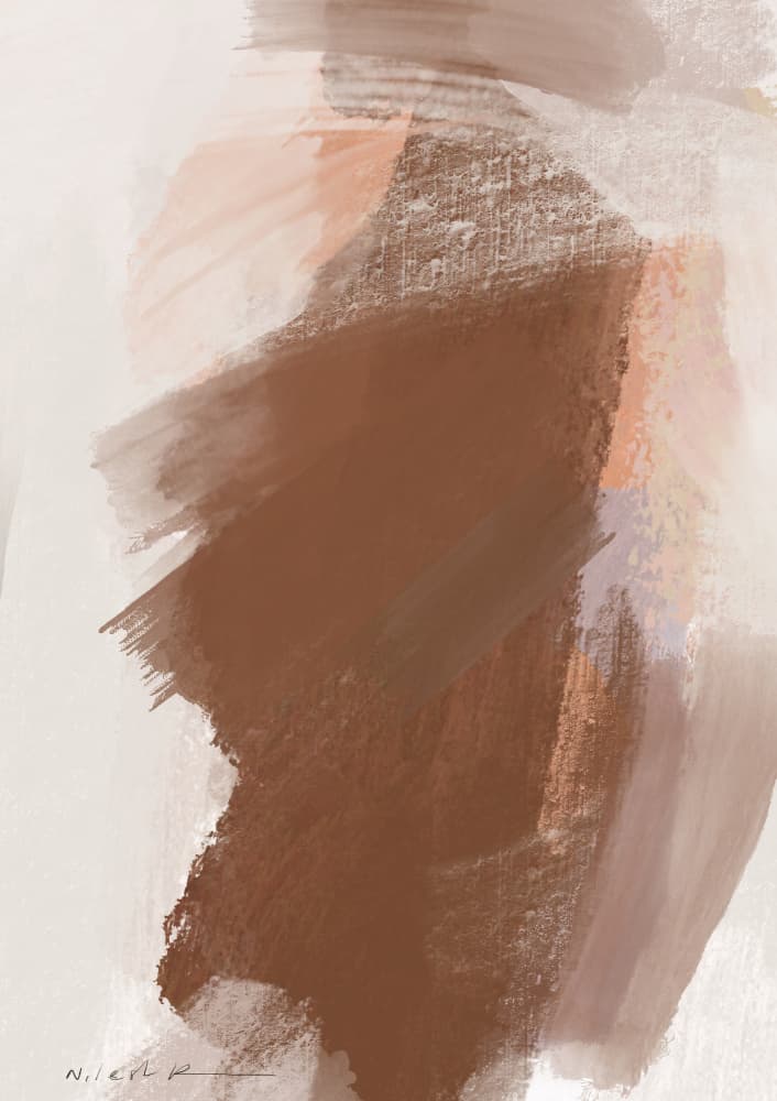 Modern Earthy Abstract by Nilesh Kulkarni — canvas wall art