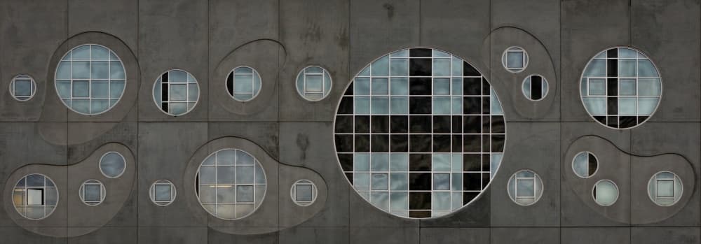 Modern Window Patterns by Lotte Grønkjær — canvas wall art