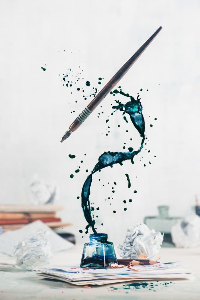 Creative Ink Splash by Dina Belenko — canvas wall art