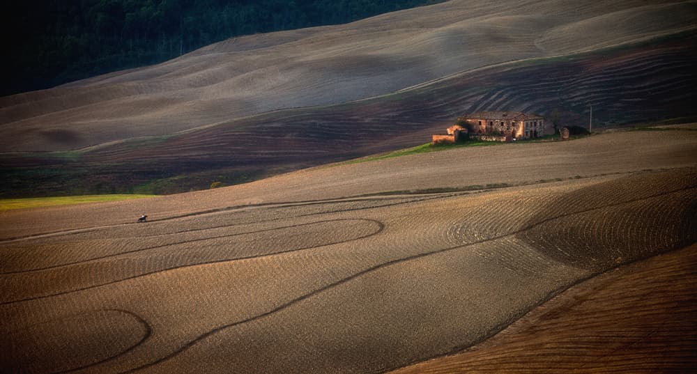 Rolling Fields Farmhouse by Peter Svoboda MQEP — canvas wall art