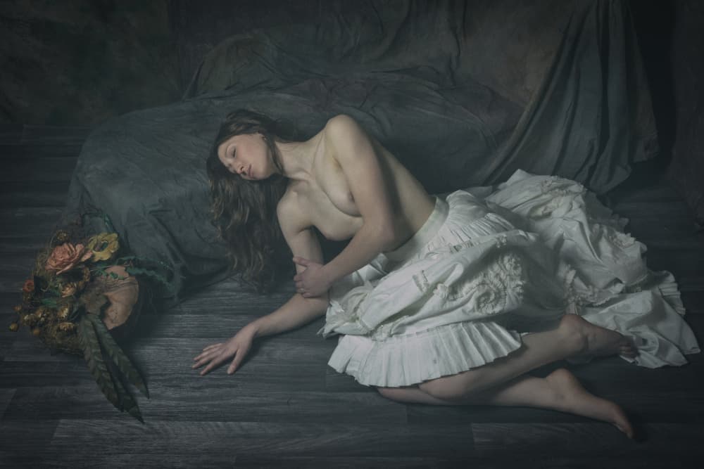 Dreaming Woman's Repose by Ruth Franke — canvas wall art