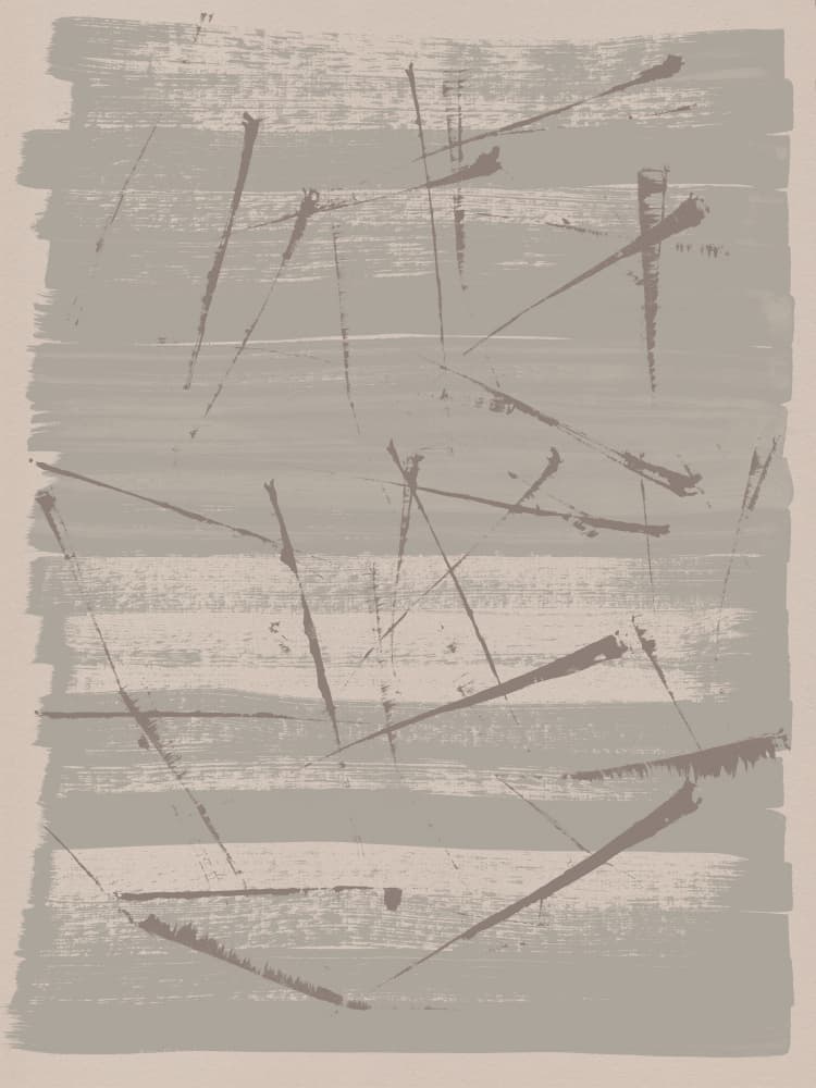Dynamic Muted Strokes by Dina Dankers — canvas wall art