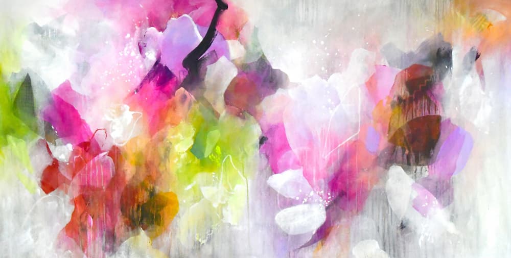 Vibrant Fluid Abstract by Kirsten Handelmann — canvas wall art