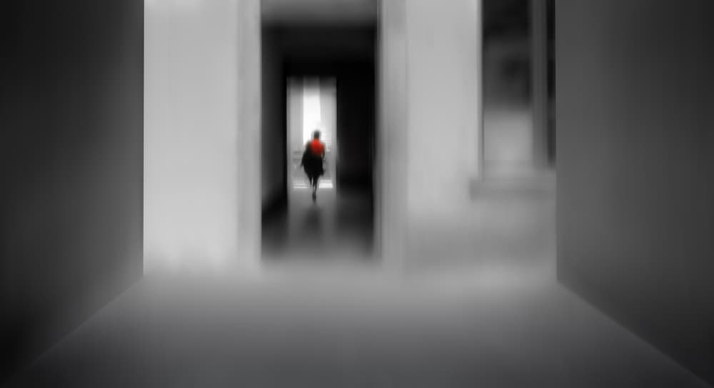 Walking Towards Light by Gilbert Claes — canvas wall art