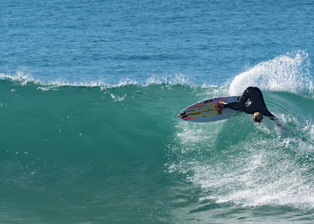 Dynamic Surfing Wave by Dirk Lombard — canvas wall art