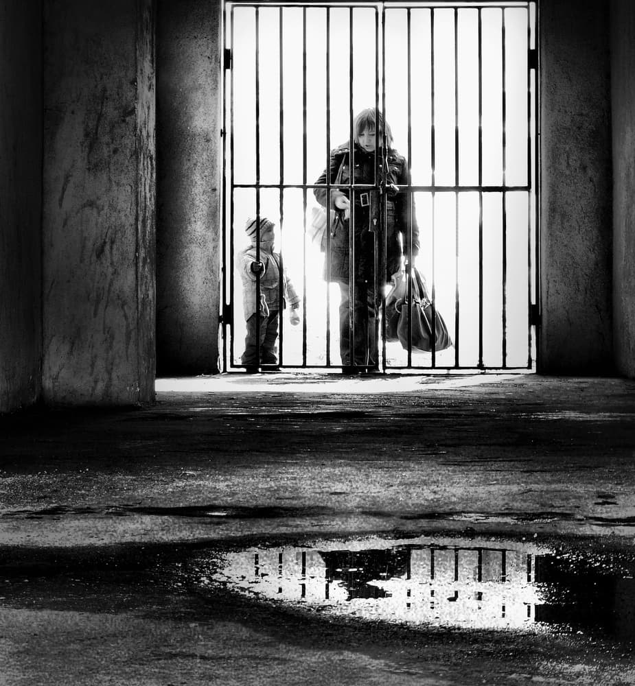 Urban Gate Figures by Wojciech Pokora — canvas wall art