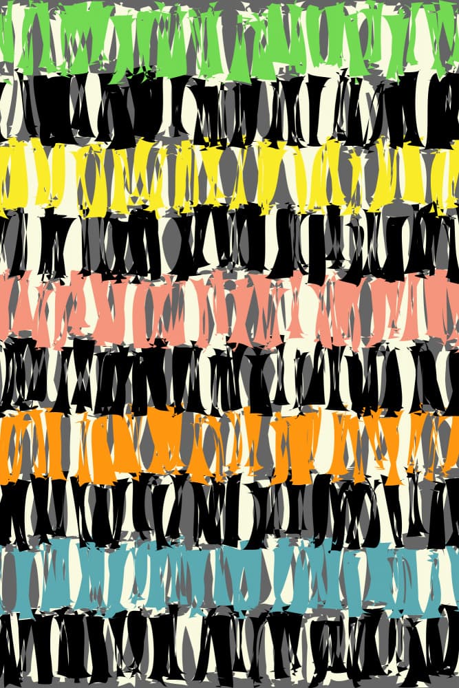 Colorful Abstract Stripes by Petr Strnad — canvas wall art