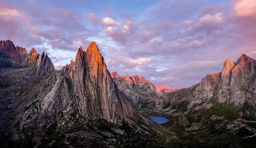 Majestic Mountain Sunset by Irene Wu — canvas wall art