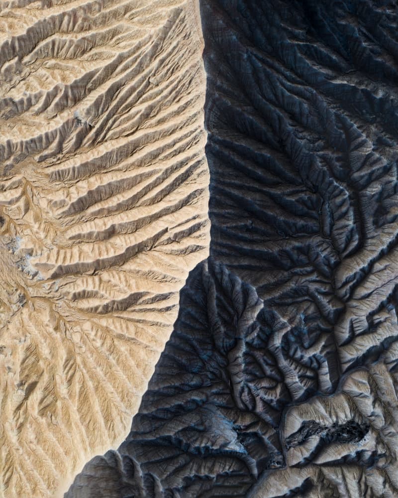 Contrasting Earth Textures by Witold Ziomek — canvas wall art