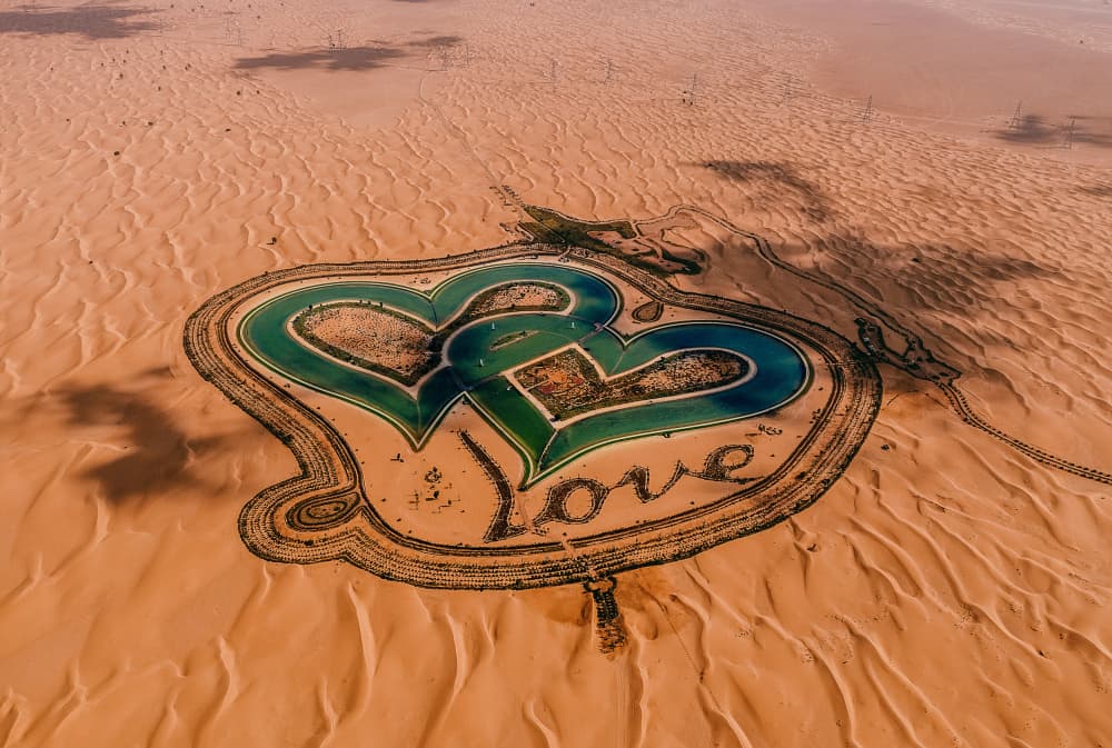 Desert Love Lake by Carmine Chiriacò — canvas wall art