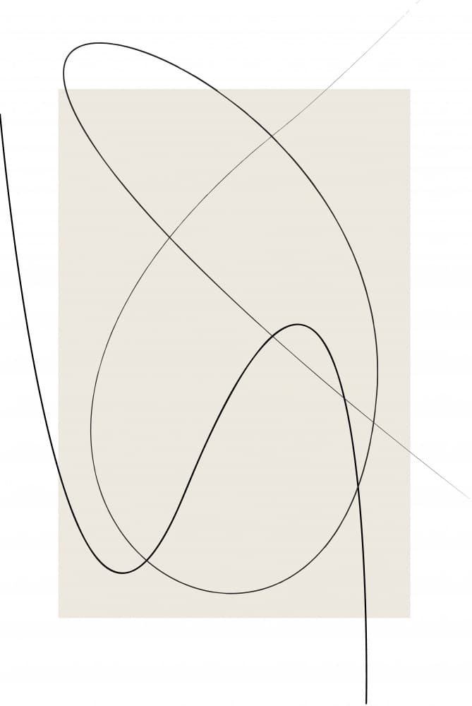 Elegant Abstract Curves by Oju Design — canvas wall art