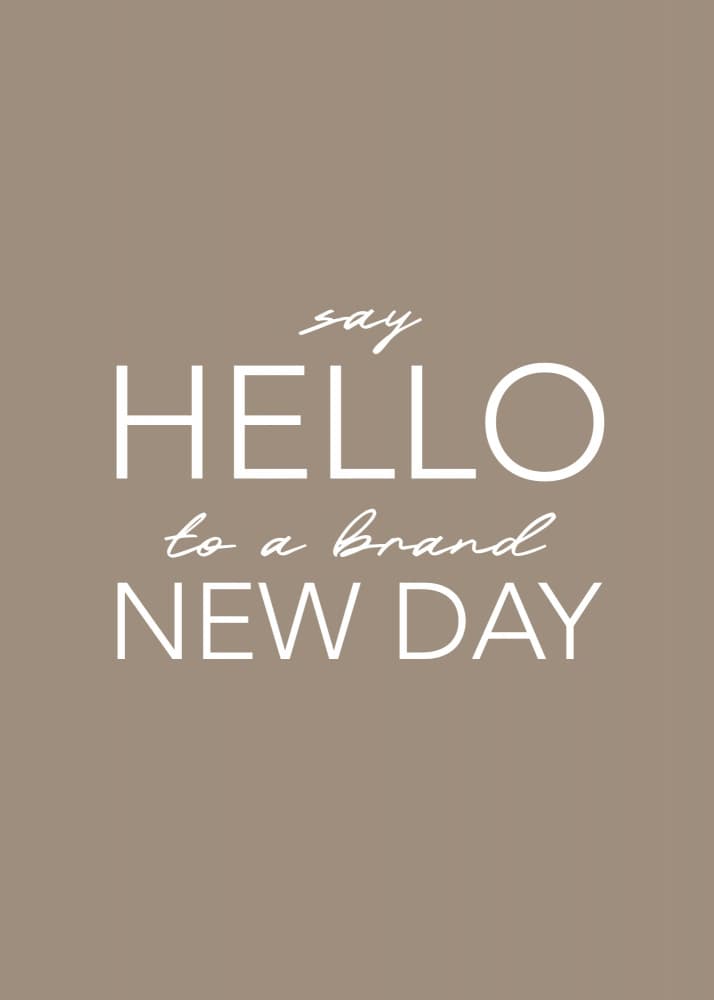 Hello Brand New Day by Andreas Magnusson — canvas wall art
