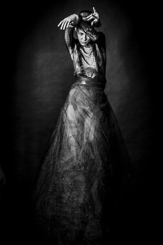 Dark Ethereal Dancer by Bogdan Bouşcă — canvas wall art