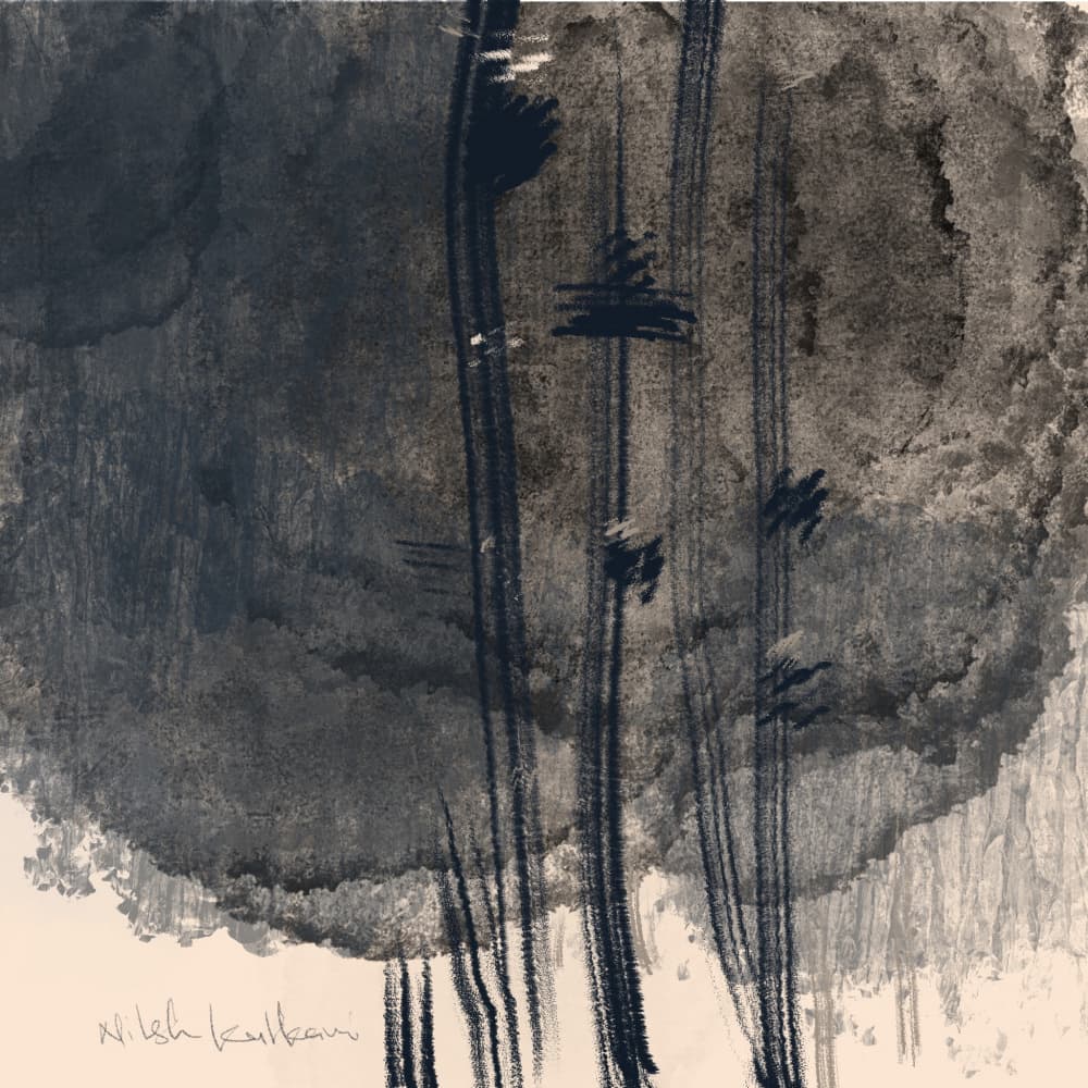 Dark Forest Abstraction by Nilesh Kulkarni — canvas wall art