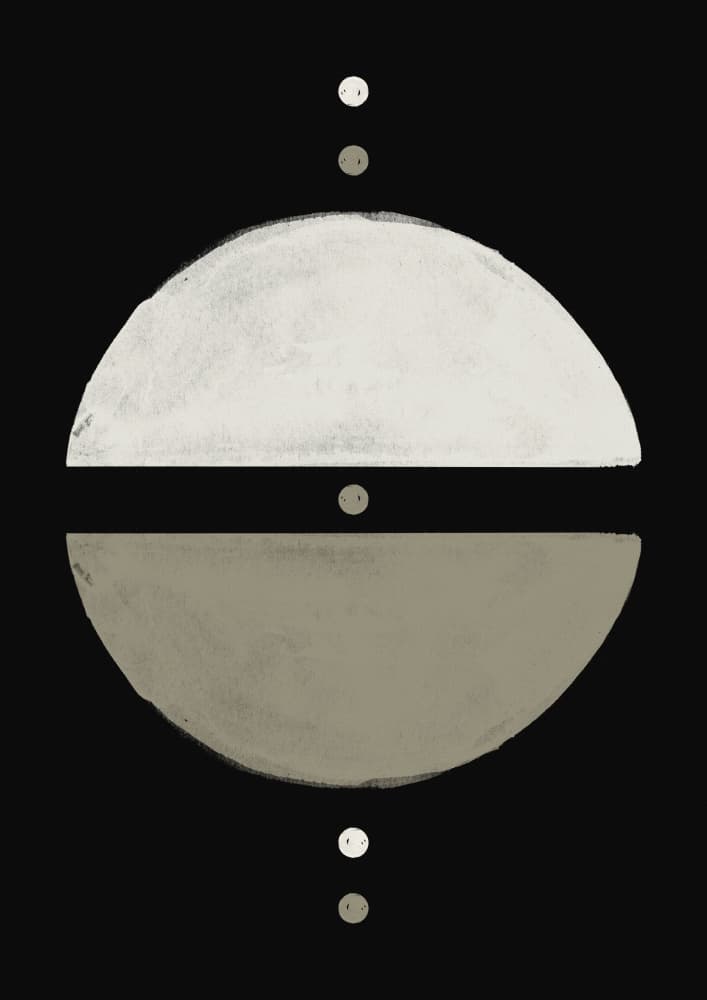 Abstract Celestial Geometry by Ema Paraschiv — canvas wall art