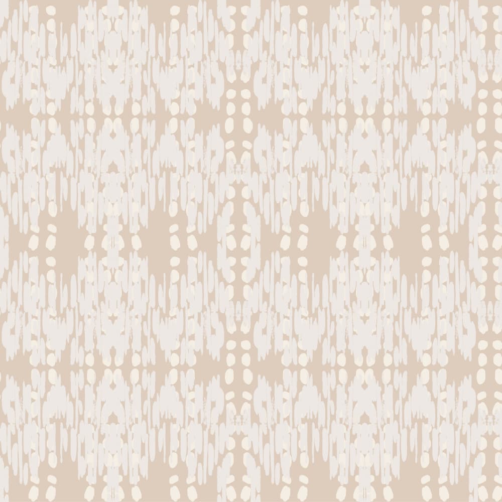 Neutral Ikat Pattern by Gemma Bardot — canvas wall art