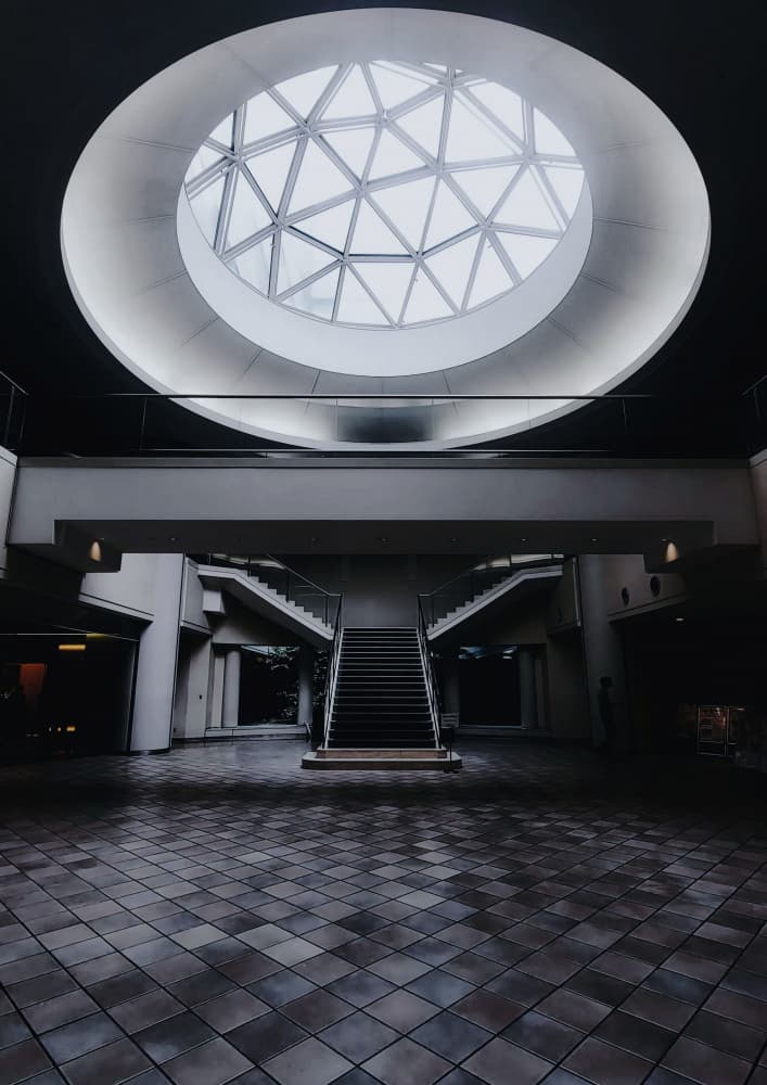 Geometric Skylight Interior by 大山 儀高 — canvas wall art