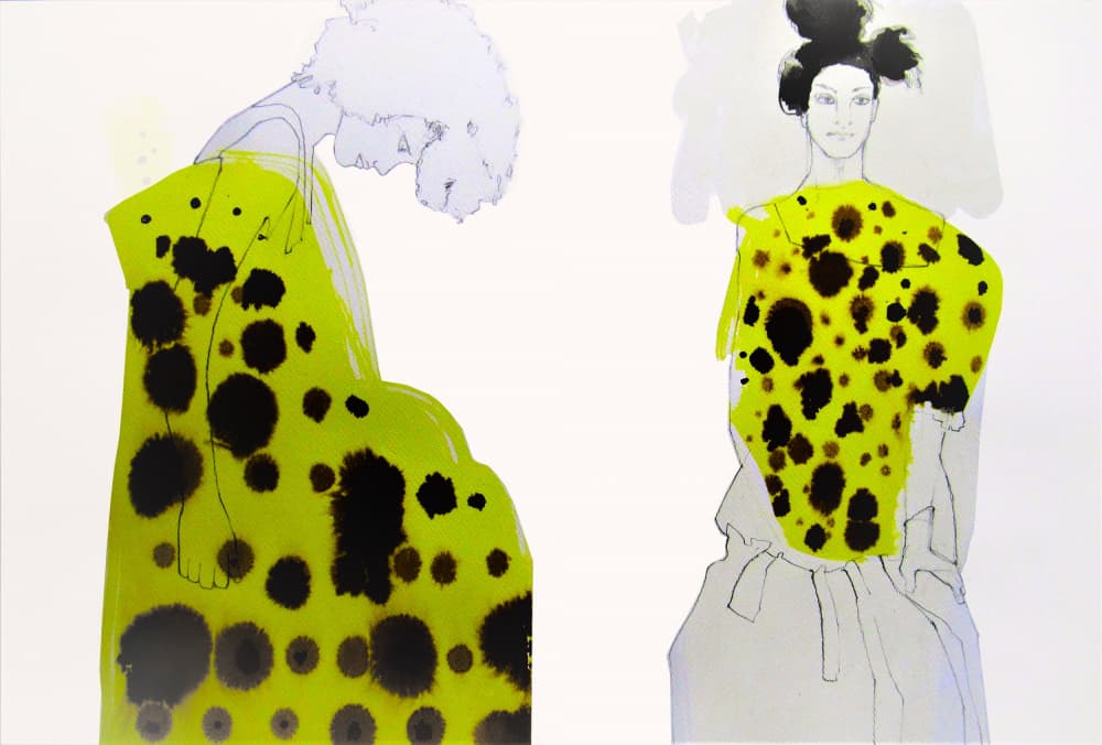 Vibrant Spotted Fashion by Doris Schmitz — canvas wall art