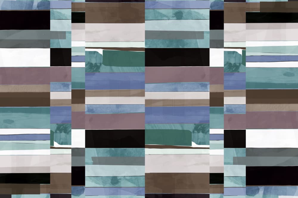 Abstract Color Blocks by cartissi — canvas wall art