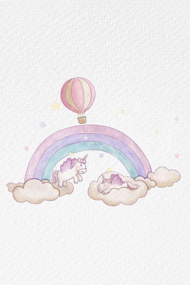 Pastel Unicorn Dreams by Xuan Thai — canvas wall art