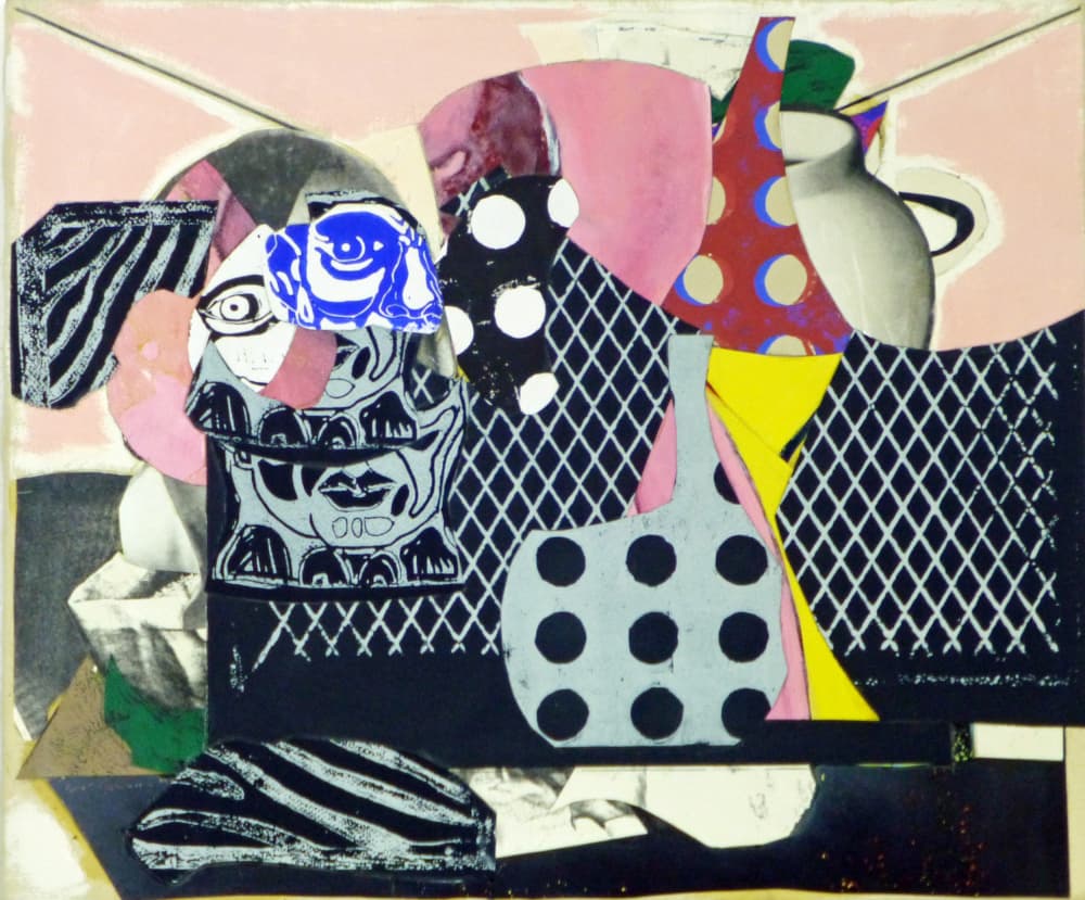 Patterned Still Life Collage by Pascal Marlin — canvas wall art