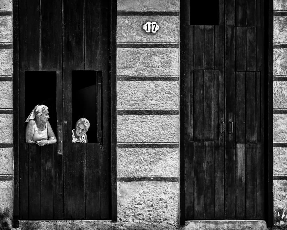 Old Women Watching by Pavol Stranak — canvas wall art