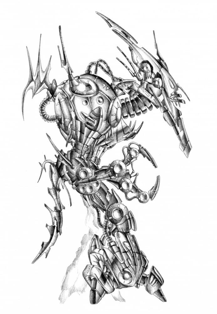 Futuristic Robot Monster by Kulik — canvas wall art