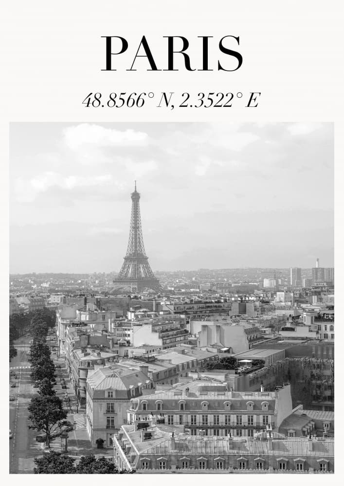 Paris Eiffel Tower View by Talitha McQueen — canvas wall art