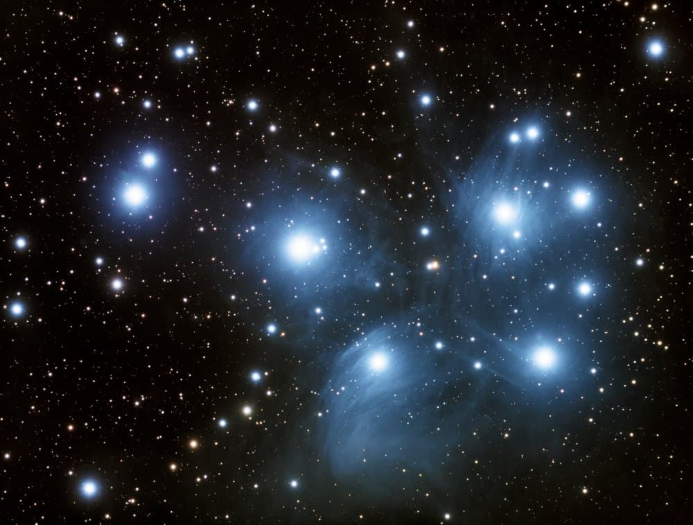 Pleiades Star Cluster by Magnus Renmyr — canvas wall art