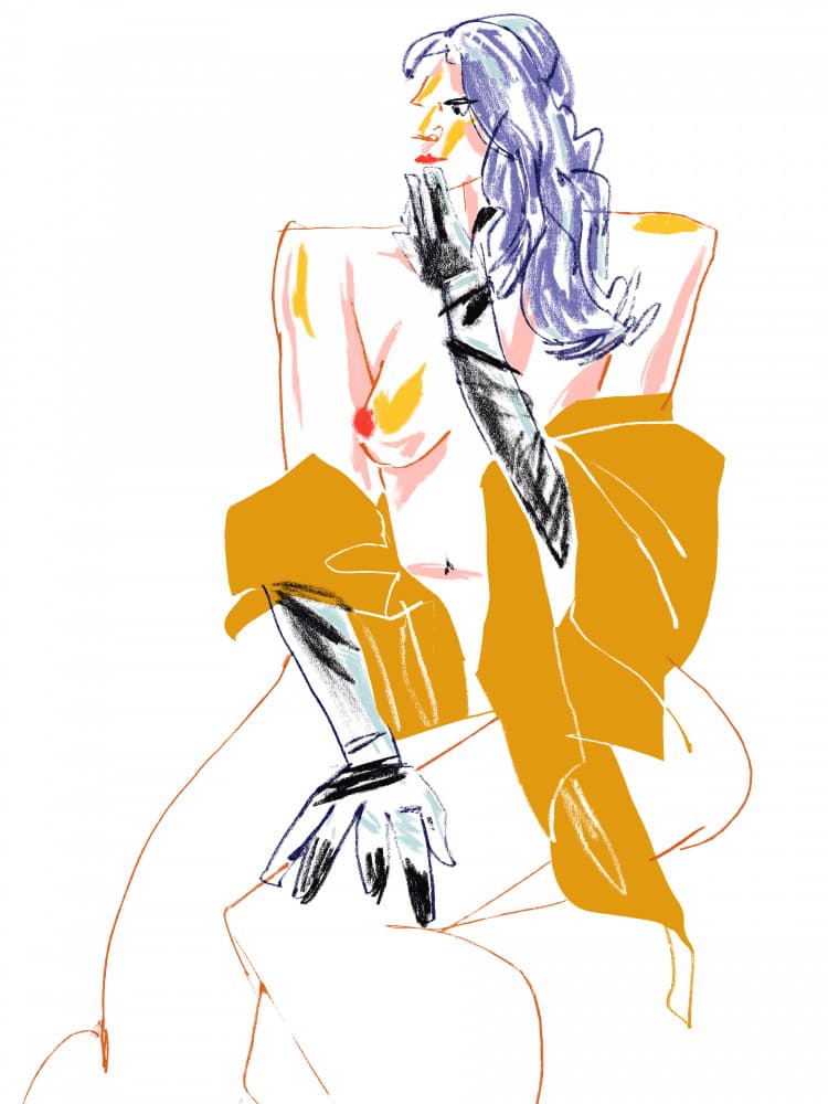 Confident Nude Fashion by Francesco Gulina — canvas wall art